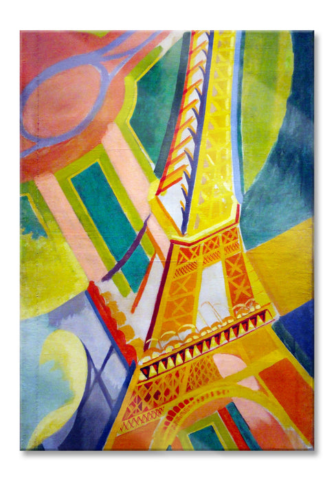 Robert Delaunay - Eiffel-Turm , Glasbild