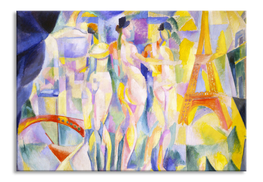Robert Delaunay - Die Stadt Paris, Glasbild