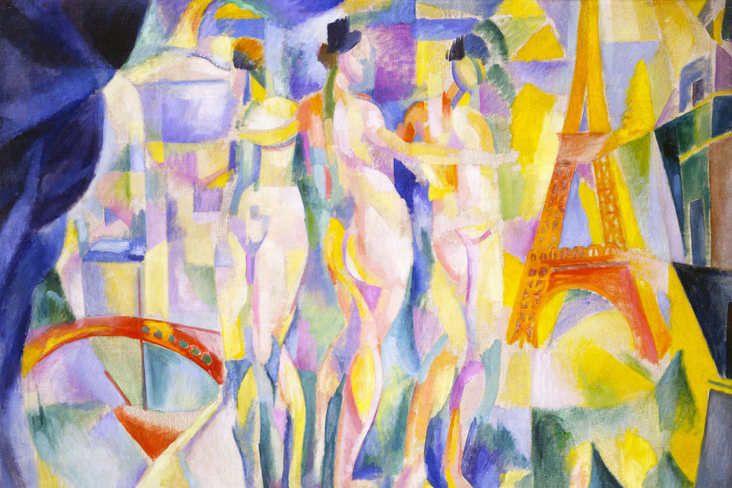 Robert Delaunay - Die Stadt Paris, Glasbild