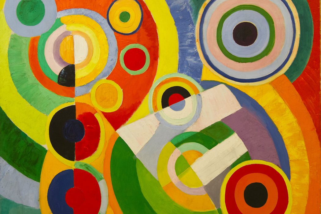 Robert Delaunay - Rythmus Freude am Leben, Glasbild