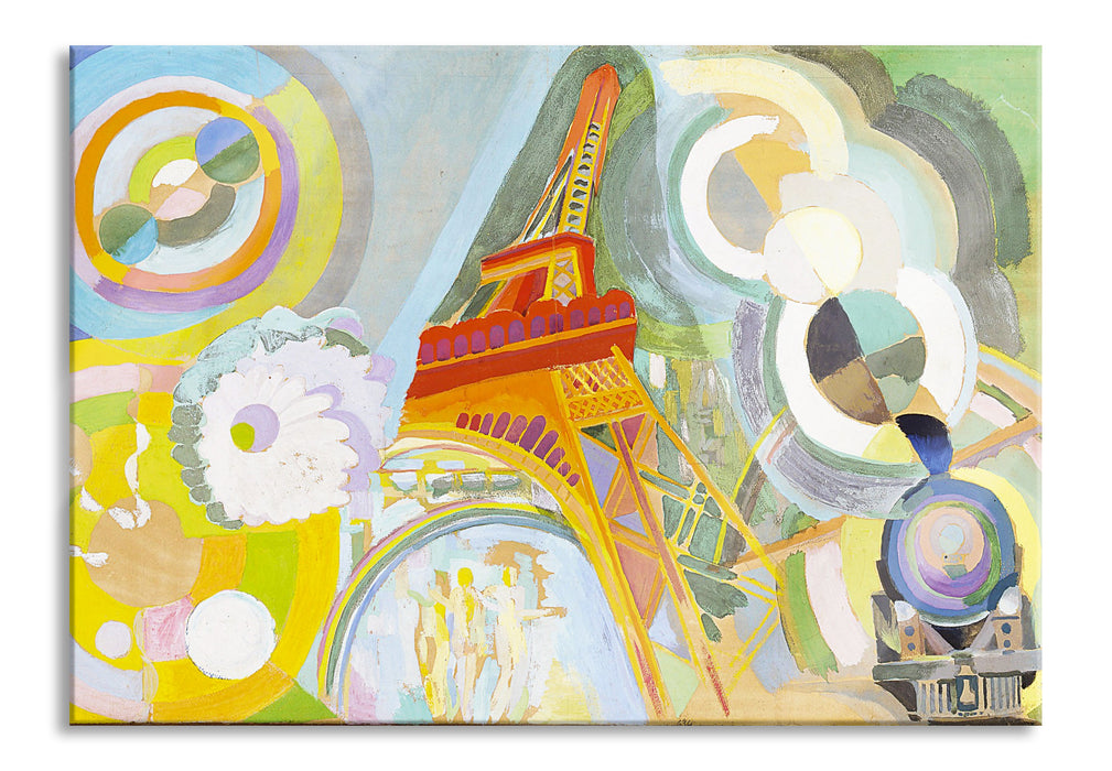 Pixxprint Robert Delaunay - Luft Eisen und Wasser-Studie , Glasbild