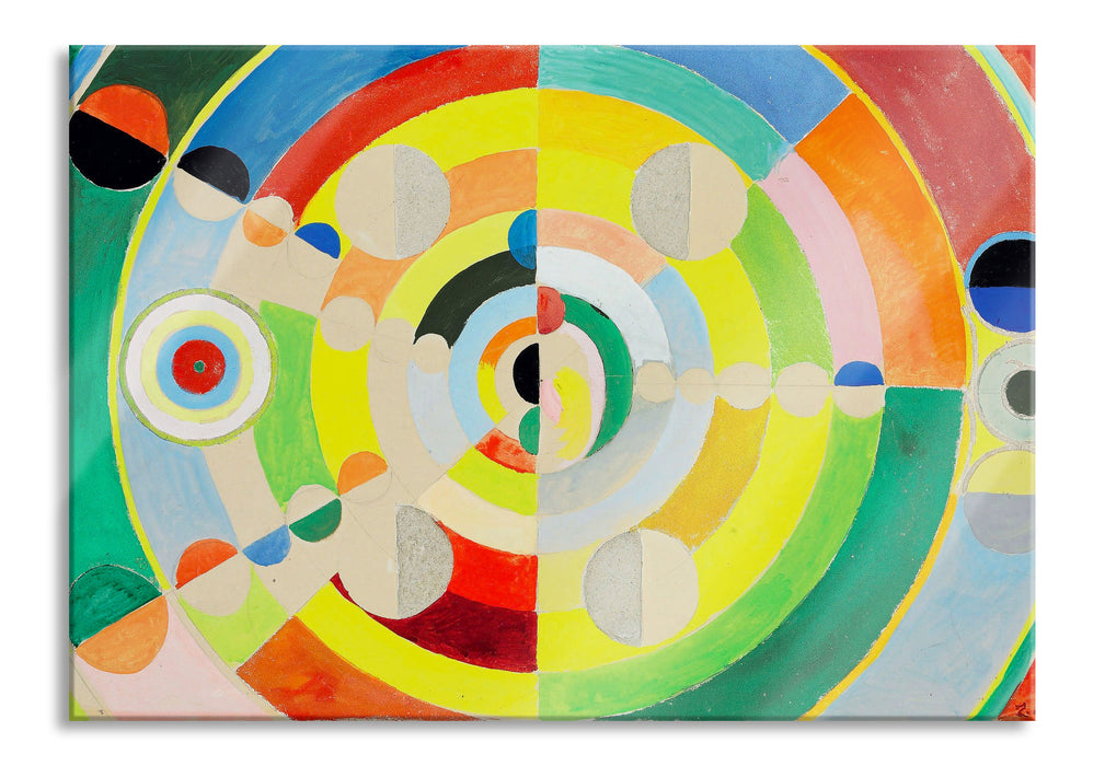 Pixxprint Robert Delaunay - Relief Disques , Glasbild