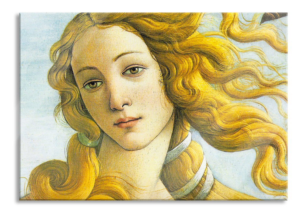 Sandro Botticelli - Die Geburt der Venus Ausschnitt, Glasbild