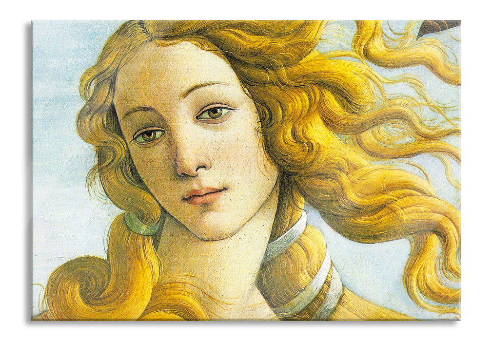Pixxprint Sandro Botticelli - Die Geburt der Venus Ausschnitt, Glasbild