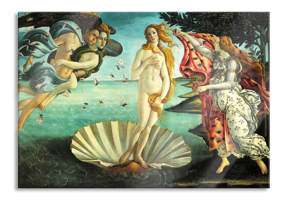 Pixxprint Sandro Botticelli - Die Geburt der Venus , Glasbild
