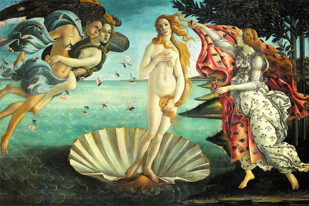 Sandro Botticelli - Die Geburt der Venus , Glasbild