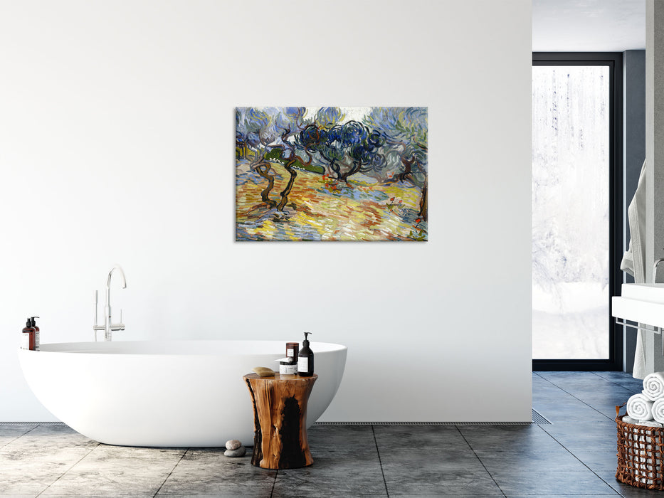 Vincent Van Gogh - Oliven-Bäume , Glasbild