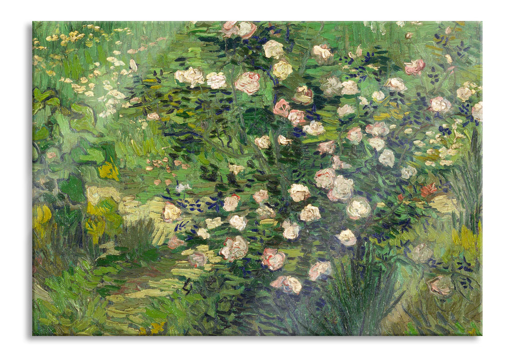 Pixxprint Vincent Van Gogh - Rosen , Glasbild