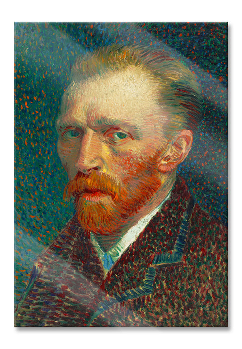 Pixxprint Vincent Van Gogh - Selbstbildnis , Glasbild