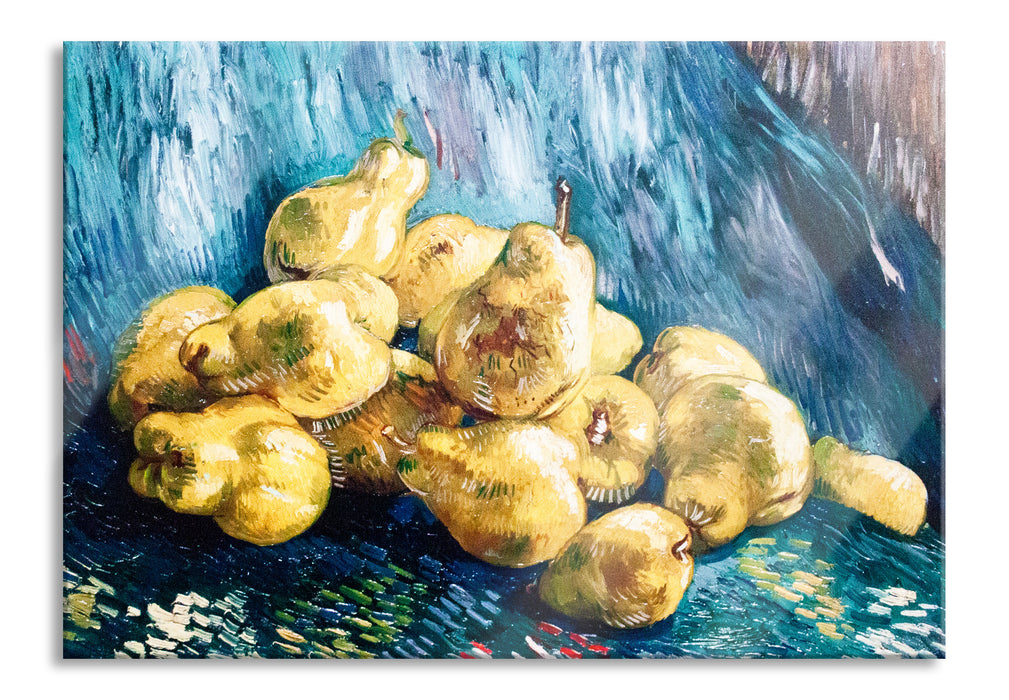 Pixxprint Vincent Van Gogh - Stillleben mit Birnen , Glasbild