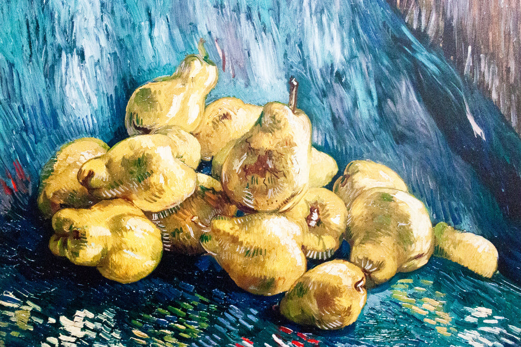 Vincent Van Gogh - Stillleben mit Birnen , Glasbild