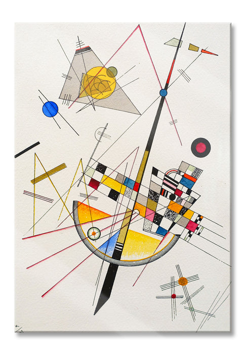 Pixxprint Wassily Kandinsky - Delikate Spannung , Glasbild