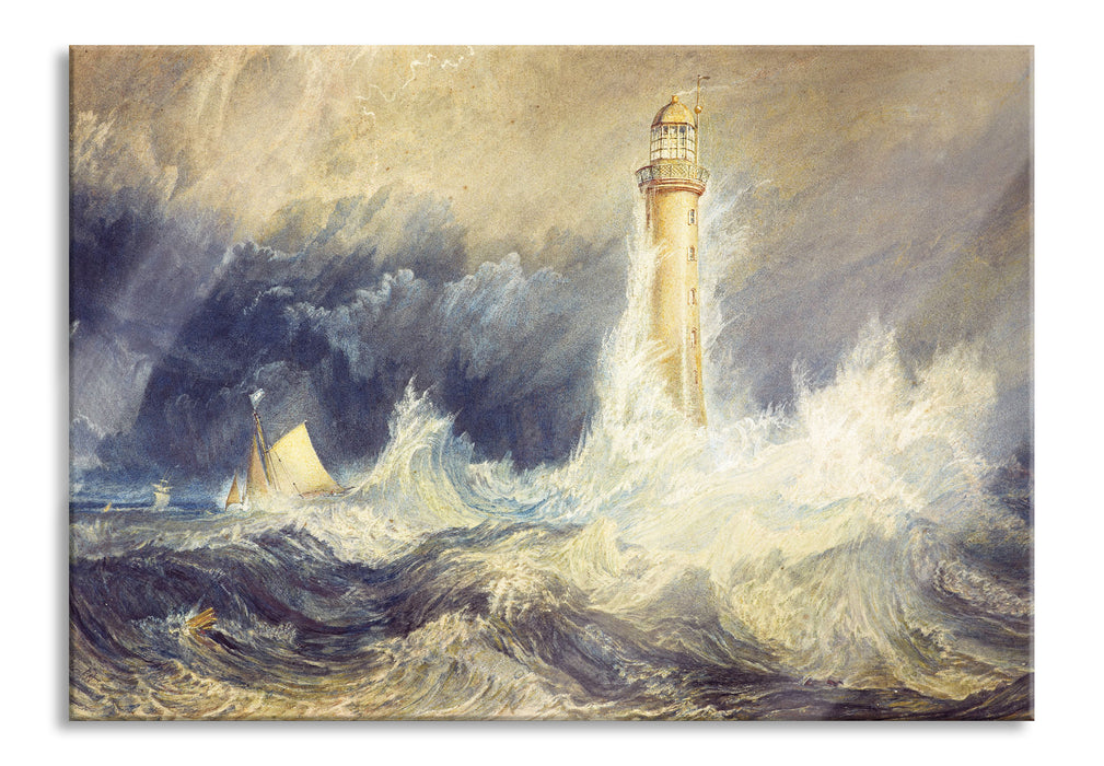 Pixxprint William Turner - Bell Rock Lighthouse , Glasbild
