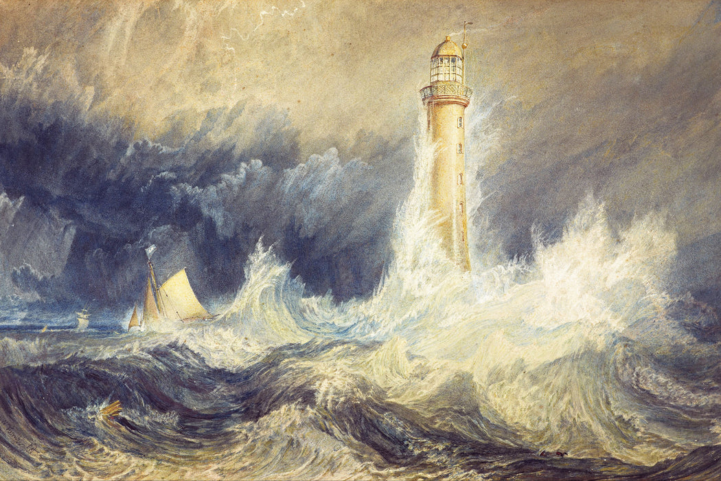 William Turner - Bell Rock Lighthouse , Glasbild
