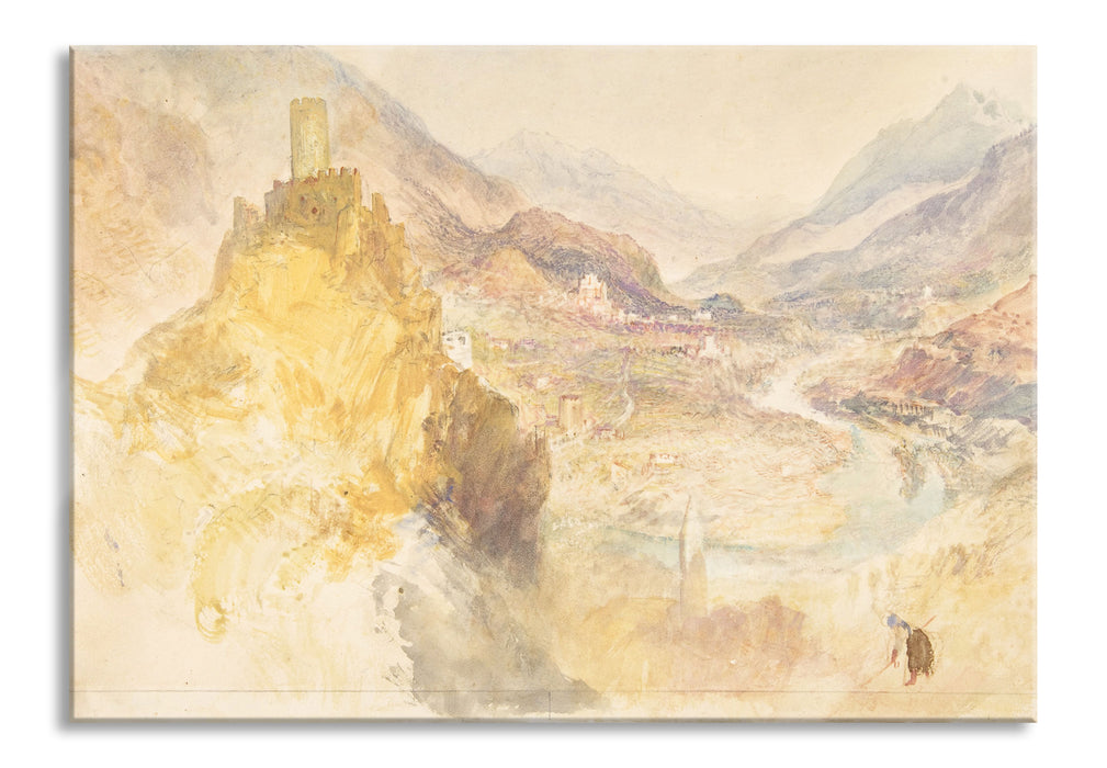 Pixxprint William Turner - Chatel Argent and the Val d'Aosta from, Glasbild