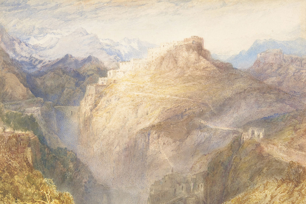 William Turner - Fort of L'Essillon Val de la Maurienne, Glasbild