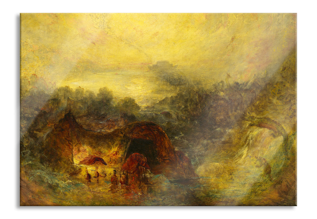 William Turner - The Evening of the Deluge , Glasbild