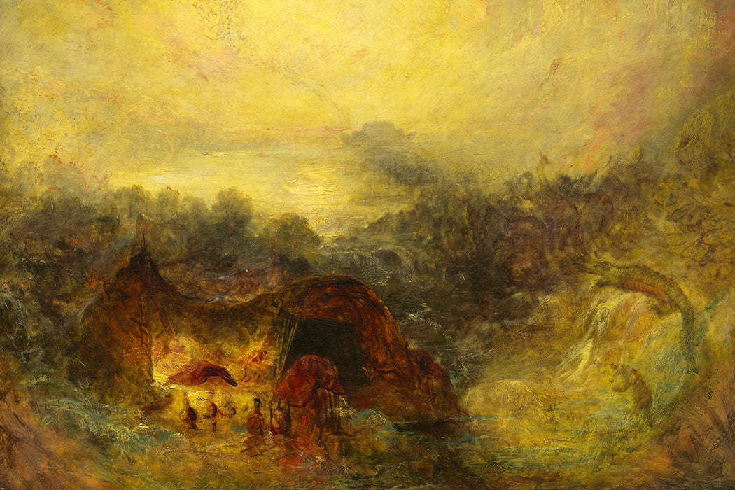 William Turner - The Evening of the Deluge , Glasbild