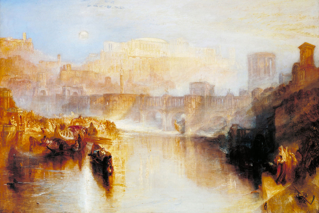 William Turner - Agrippina Landing with the Ashes of Ge, Glasbild