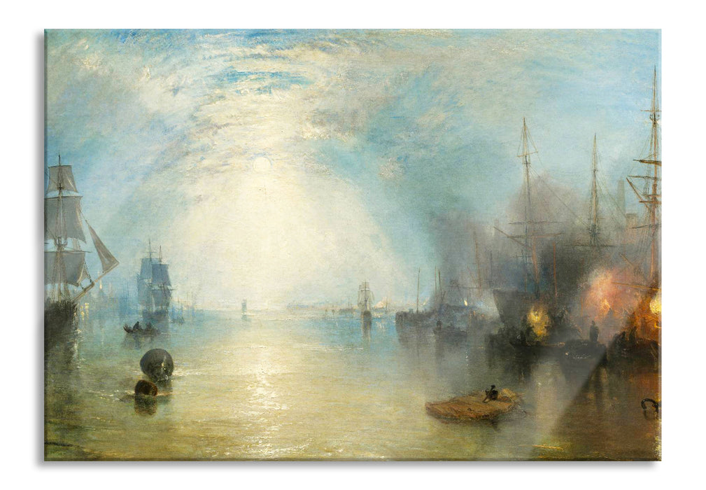 Pixxprint William Turner - Keelmen Heaving in Coals by Moonlight, Glasbild