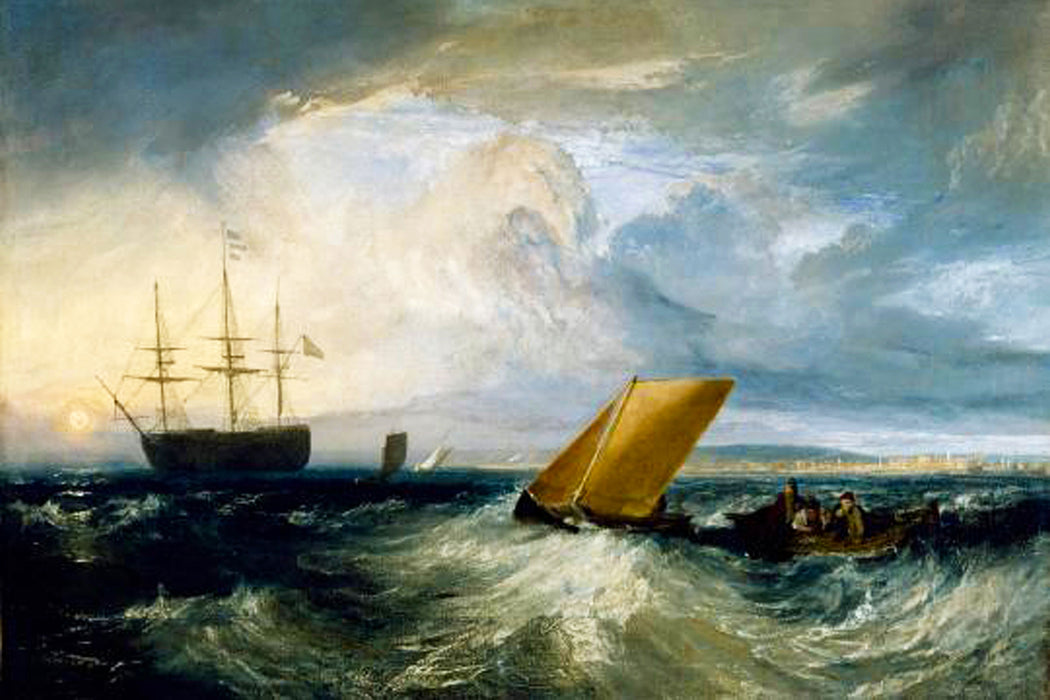William Turner - Sheerness as seen from the Nore, Glasbild