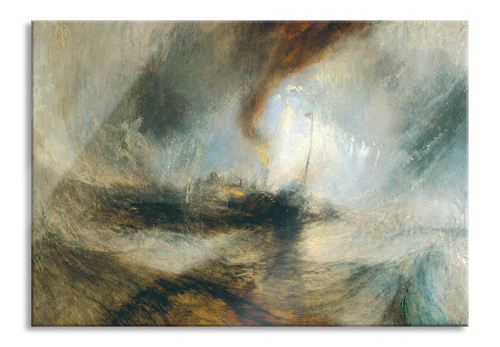 Pixxprint William Turner - Snow Storm Steam-Boat off a Harbour's, Glasbild