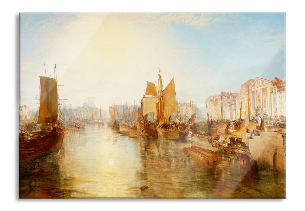 William Turner - The Harbor of Dieppe, Glasbild