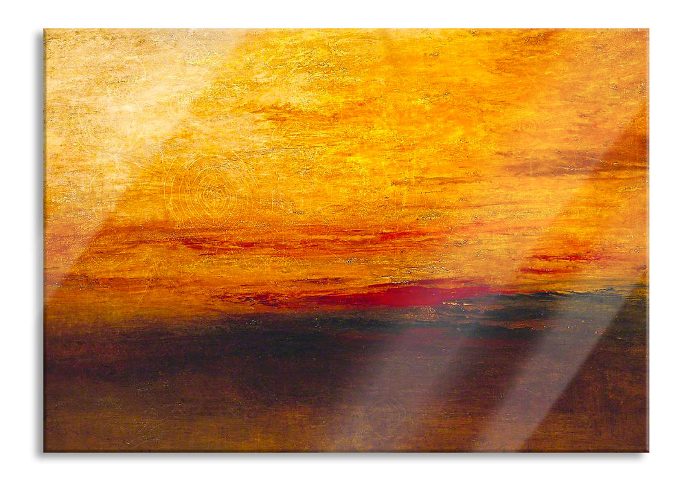 William Turner - Sunset  , Glasbild