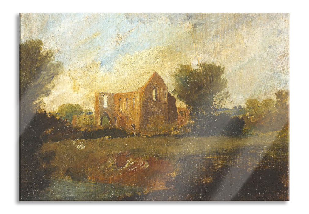 William Turner - Newark Abbey, Glasbild