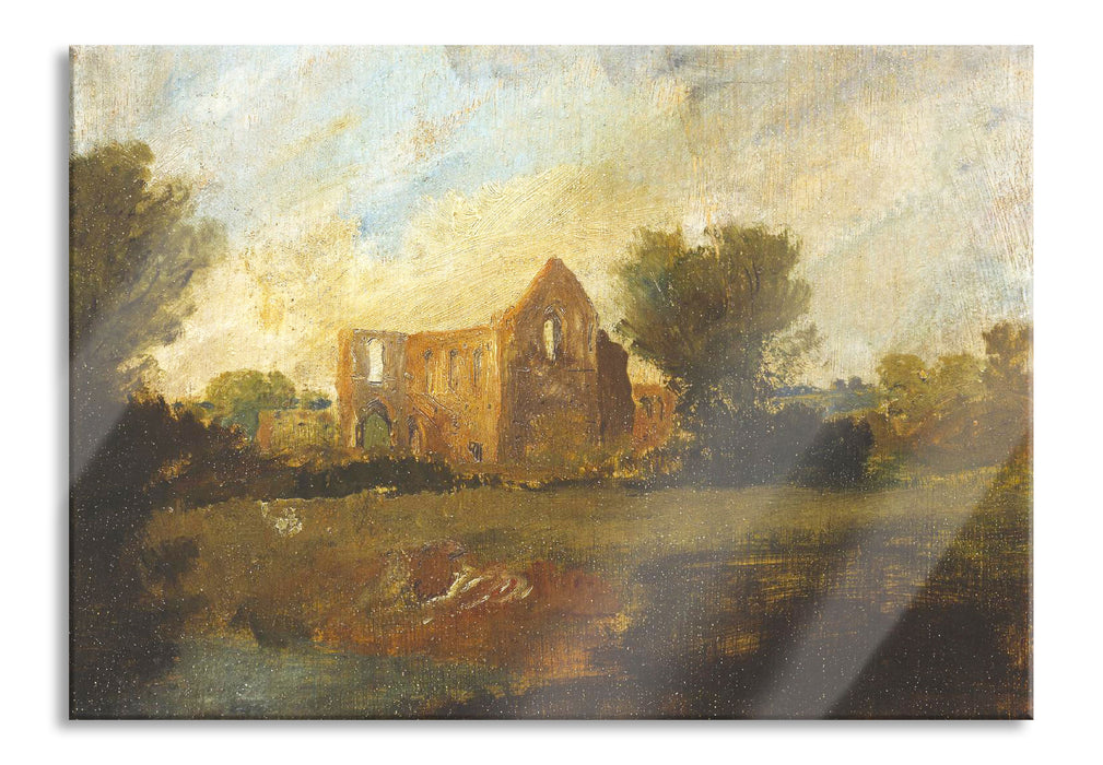 Pixxprint William Turner - Newark Abbey, Glasbild