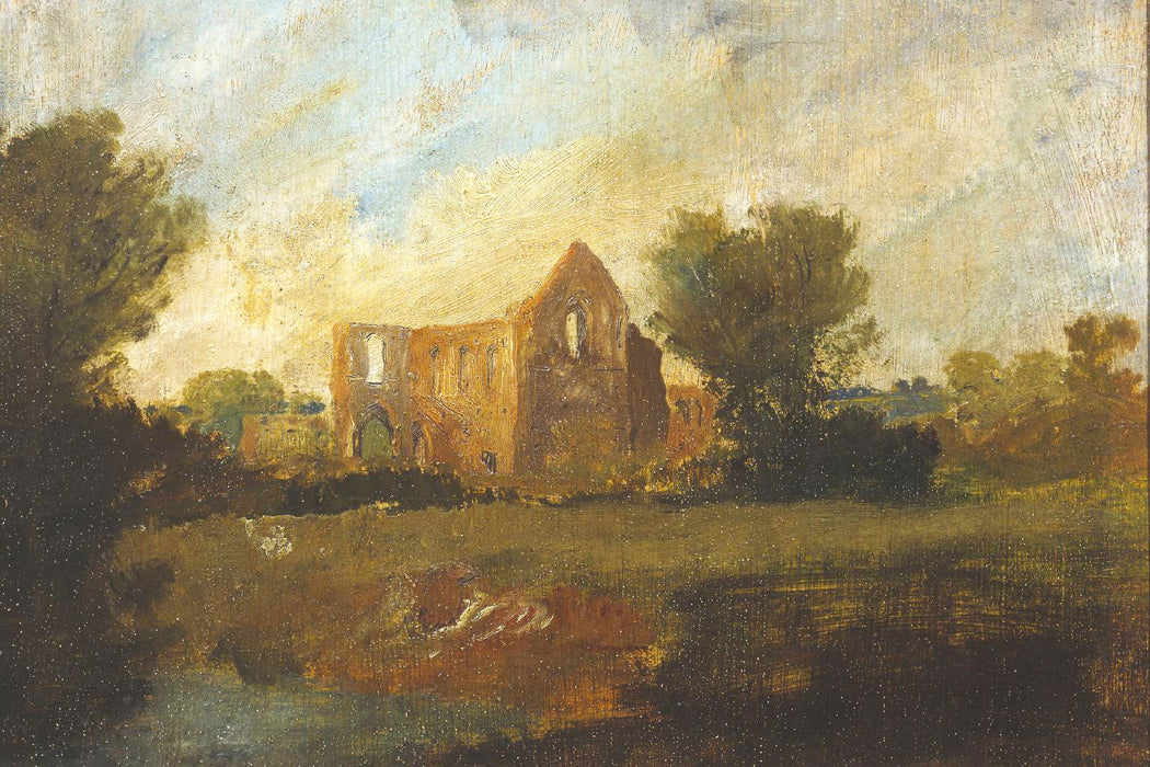 William Turner - Newark Abbey, Glasbild
