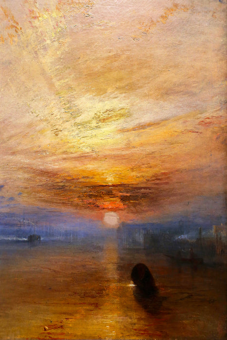 William Turner - The fighting Temeraire tugged to her l, Glasbild