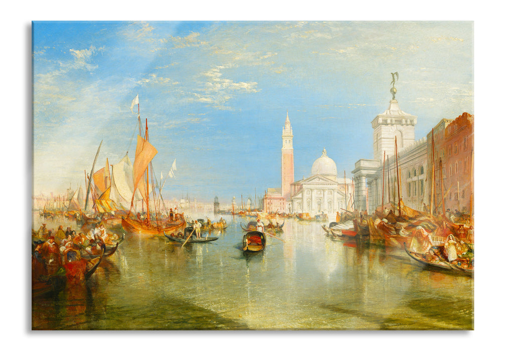 William Turner - Venice: The Dogana and San Giorgio Mag, Glasbild