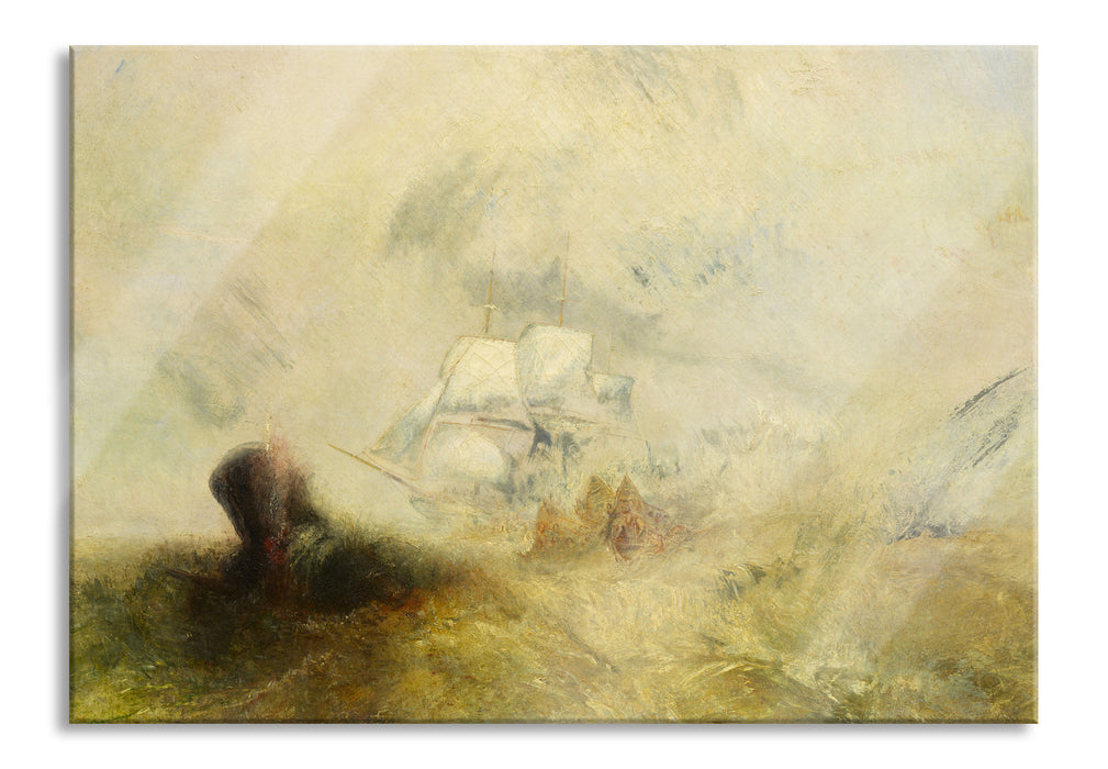 William Turner - Whalers Expressionismus, Glasbild