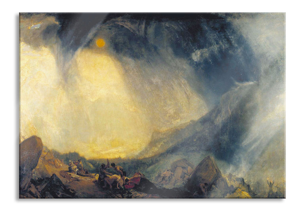 Pixxprint William Turner - Snow Storm Hannibal and his Army Cross, Glasbild