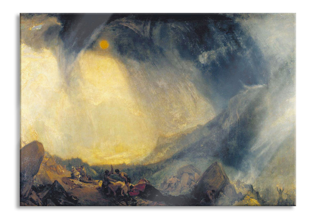 William Turner - Snow Storm Hannibal and his Army Cross, Glasbild