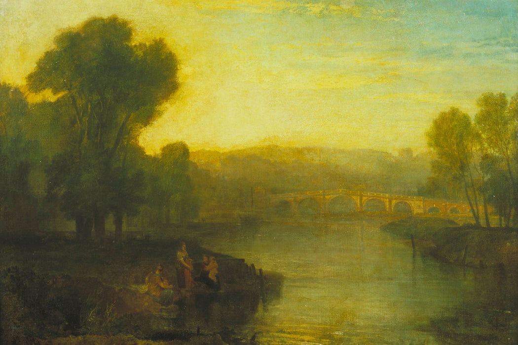 William Turner - View of Richmond Hill and Bridge, Glasbild