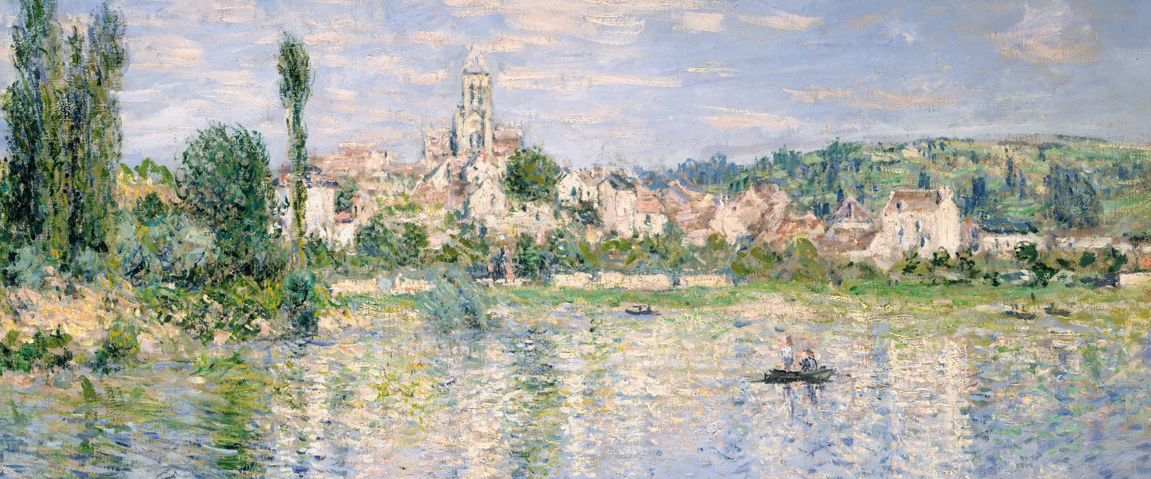Claude Monet - Vétheuil im Sommer, Glasbild Panorama