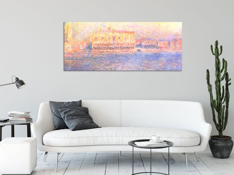 Claude Monet - Blick von Santa Maria Maggiore, Glasbild Panorama