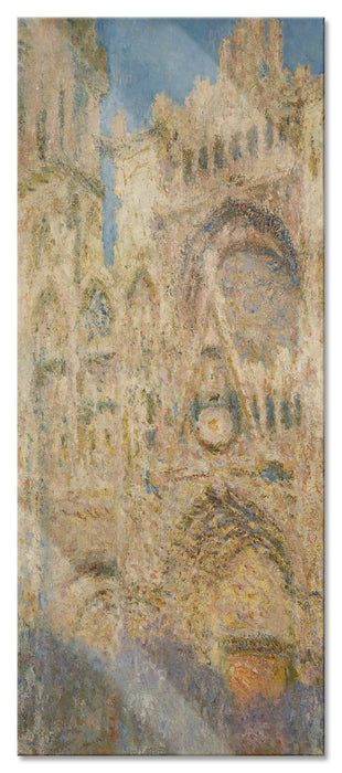 Pixxprint Claude Monet - Kathedrale von Rouen II, Glasbild Panorama