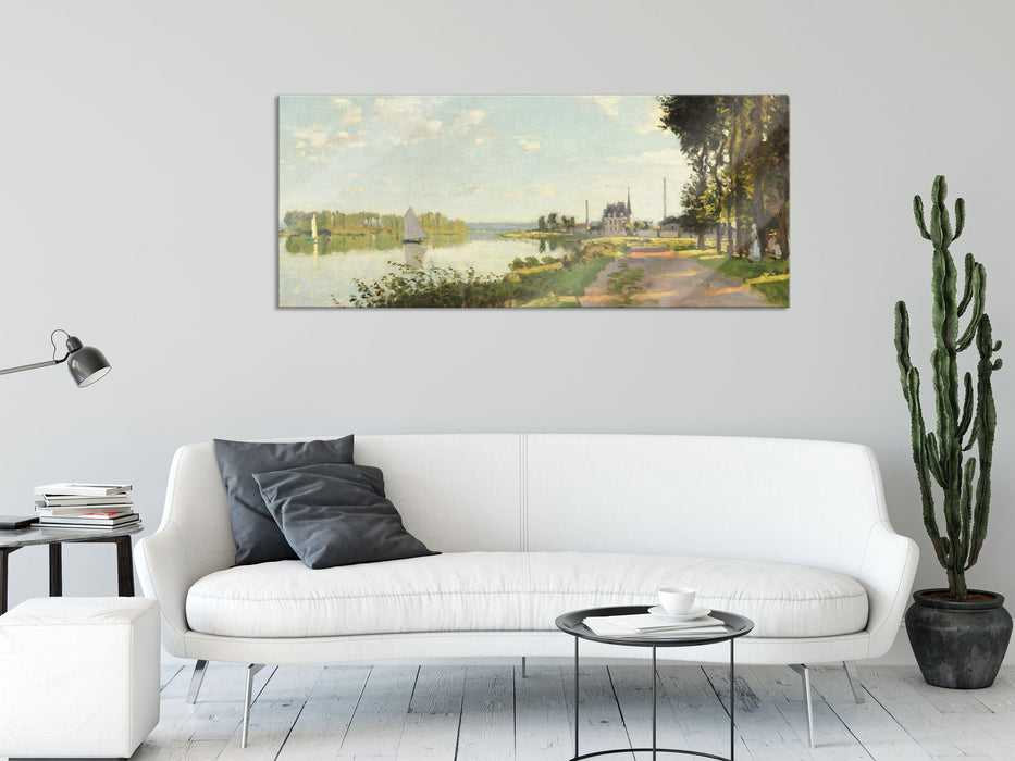 Claude Monet - Argenteuil, Glasbild Panorama