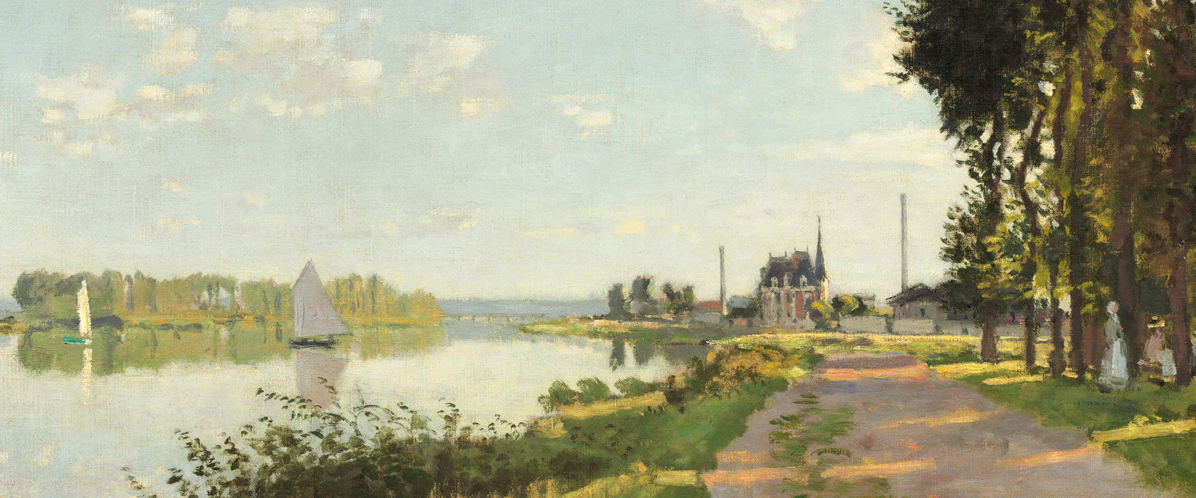 Claude Monet - Argenteuil, Glasbild Panorama