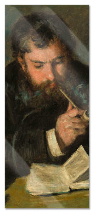 Pixxprint Claude Monet - Selbstportrait, Glasbild Panorama