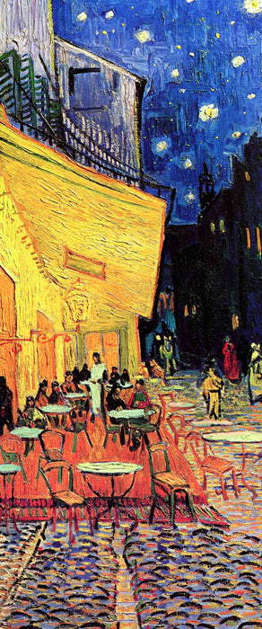 Vincent Van Gogh - Nachtcafé Nachts vor dem Café, Glasbild Panorama