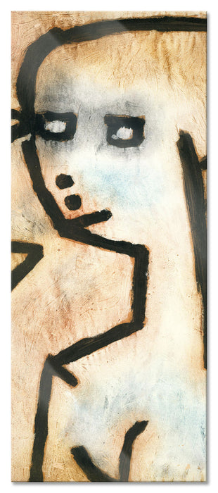 Pixxprint Paul Klee - Mädchen in Trauer, Glasbild Panorama