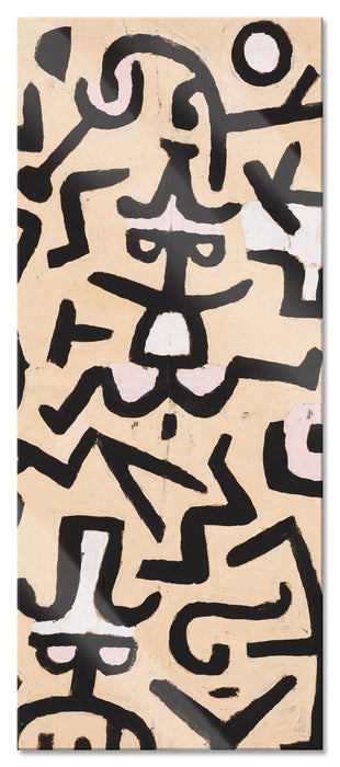 Pixxprint Paul Klee - Das Flugblatt des Komödianten, Glasbild Panorama