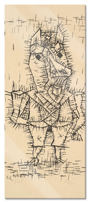 Pixxprint Paul Klee - Ass Esel, Glasbild Panorama