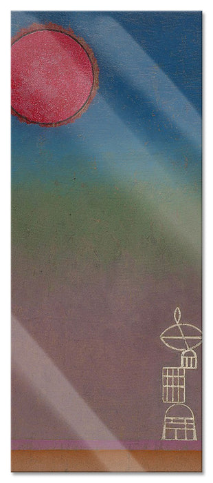 Pixxprint Wassily Kandinsky - Fern, Glasbild Panorama