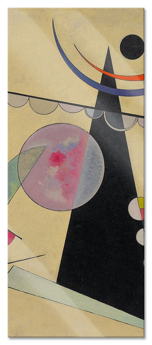 Pixxprint Wassily Kandinsky - Helle Einheit, Glasbild Panorama