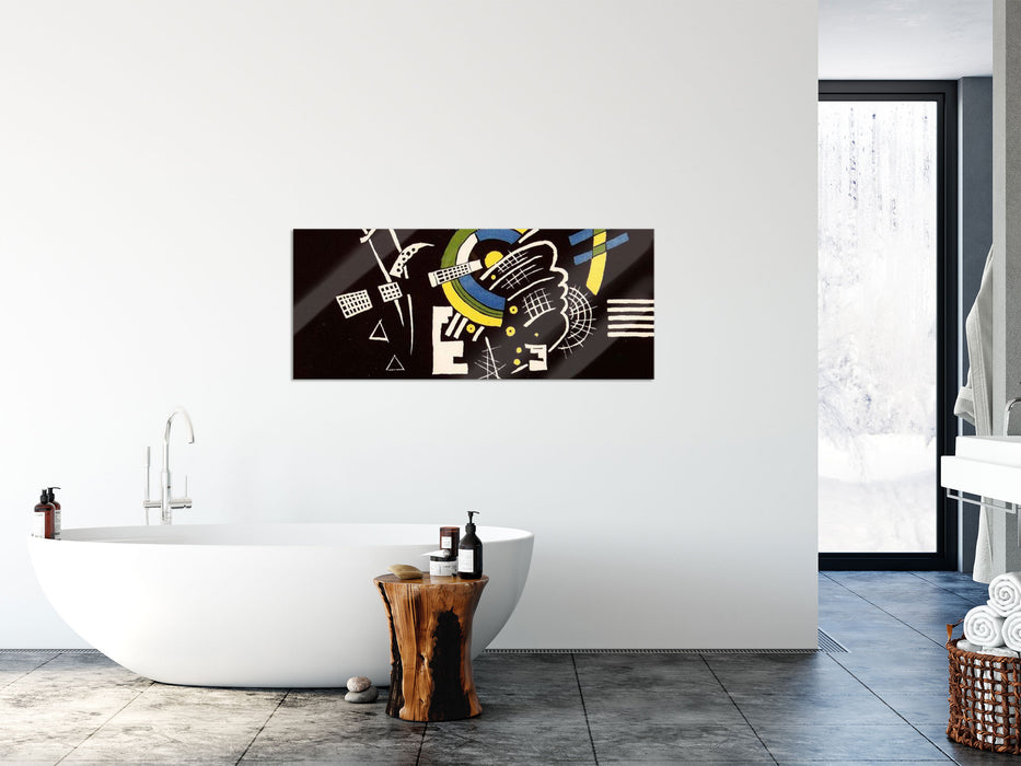 Wassily Kandinsky - Kleine Welten, Glasbild Panorama